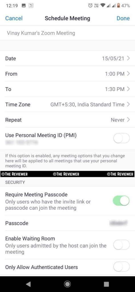 schedule a zoom meeting