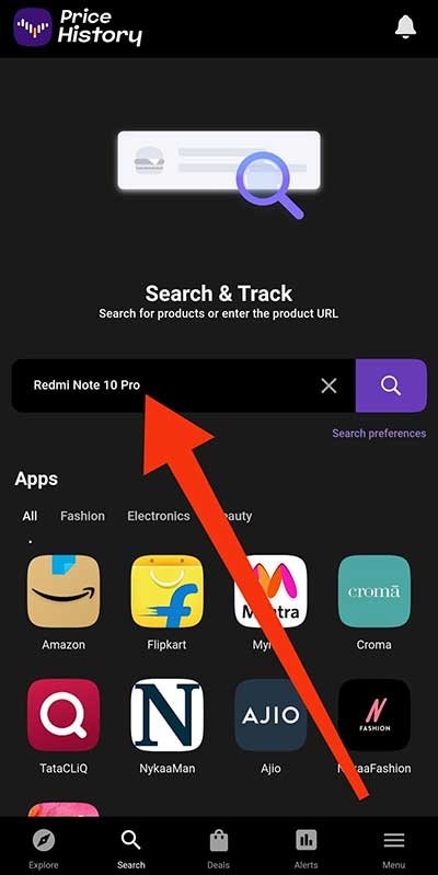 Amazon, Flipkart products price history checker
