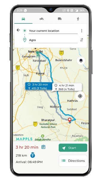 Mappls MapmyIndia Maps, Safety Navigation App