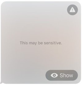 Sensitive Content Warning Hidden Feature: