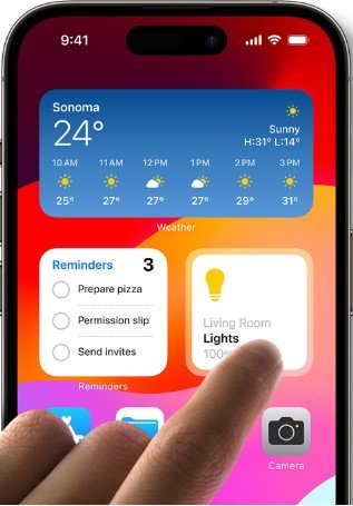 Take action with just a tap feature