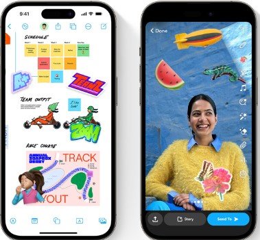Use your stickers in more places feature: