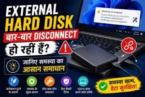 Read more about the article External Hard Disk बार-बार Disconnect हो रही है? जानिए समस्या का आसान समाधान